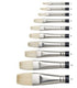 WN Artist's Oil Natural Bristle Brushes Flat LH #1-12 (Winsor & Newton)