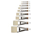 WN Artists' Oil Synthetic Hog Bristle Brushes - Bright LH #1-20 (Winsor & Newton)