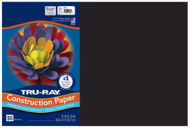 TRU-RAY BLACK (Pacon Construction Paper)