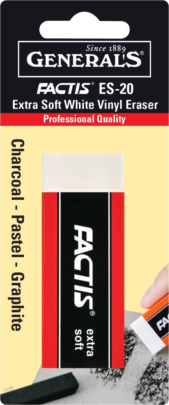 FACTIS WHITE VINYL ERASER (General Pencil)