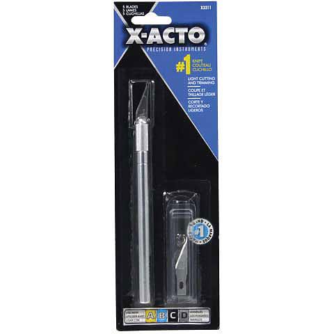 X-Acto #1 Knife with 5 Blades