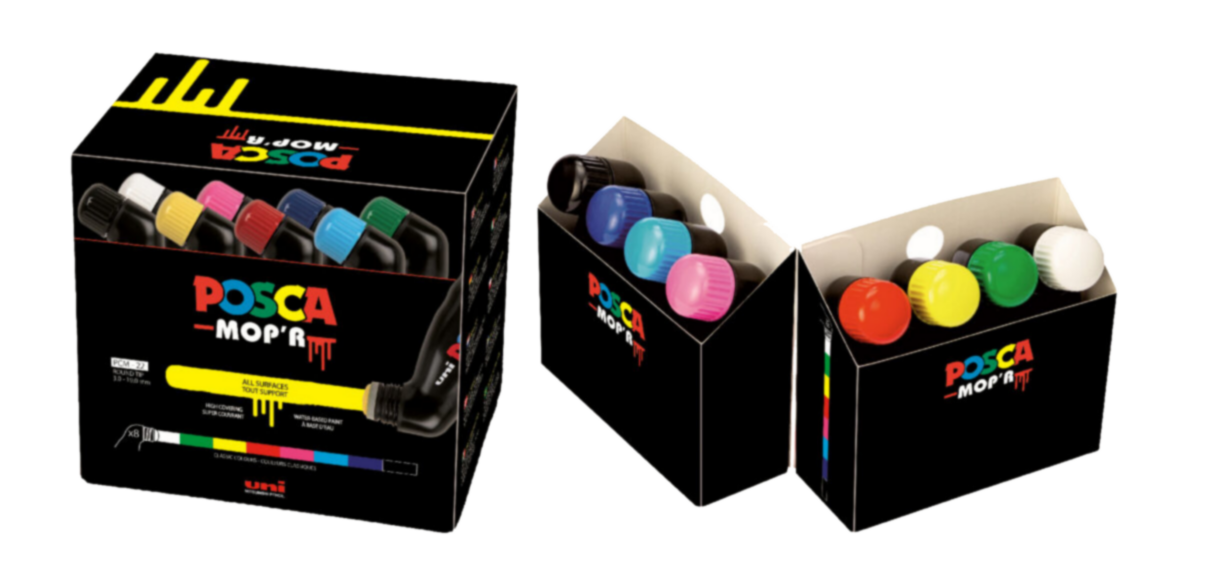 Posca MOP'R Marker Set - 8 Colors (Posca)