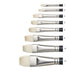 WN Artists' Oil Natural Bristle Brushes - Bright LH #1-12 (Winsor & Newton)