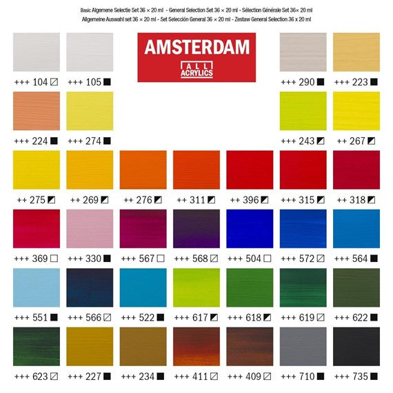 AMSTERDAM SET 36 General Selection (Royal Talens)
