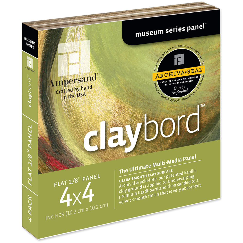 Ampersand Claybord - 1/8th Inch Flat Artist Panel