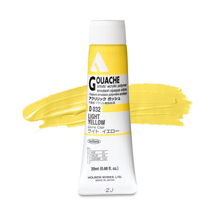 HAG Light Yellow D032A (Holbein Acrylic Gouache)