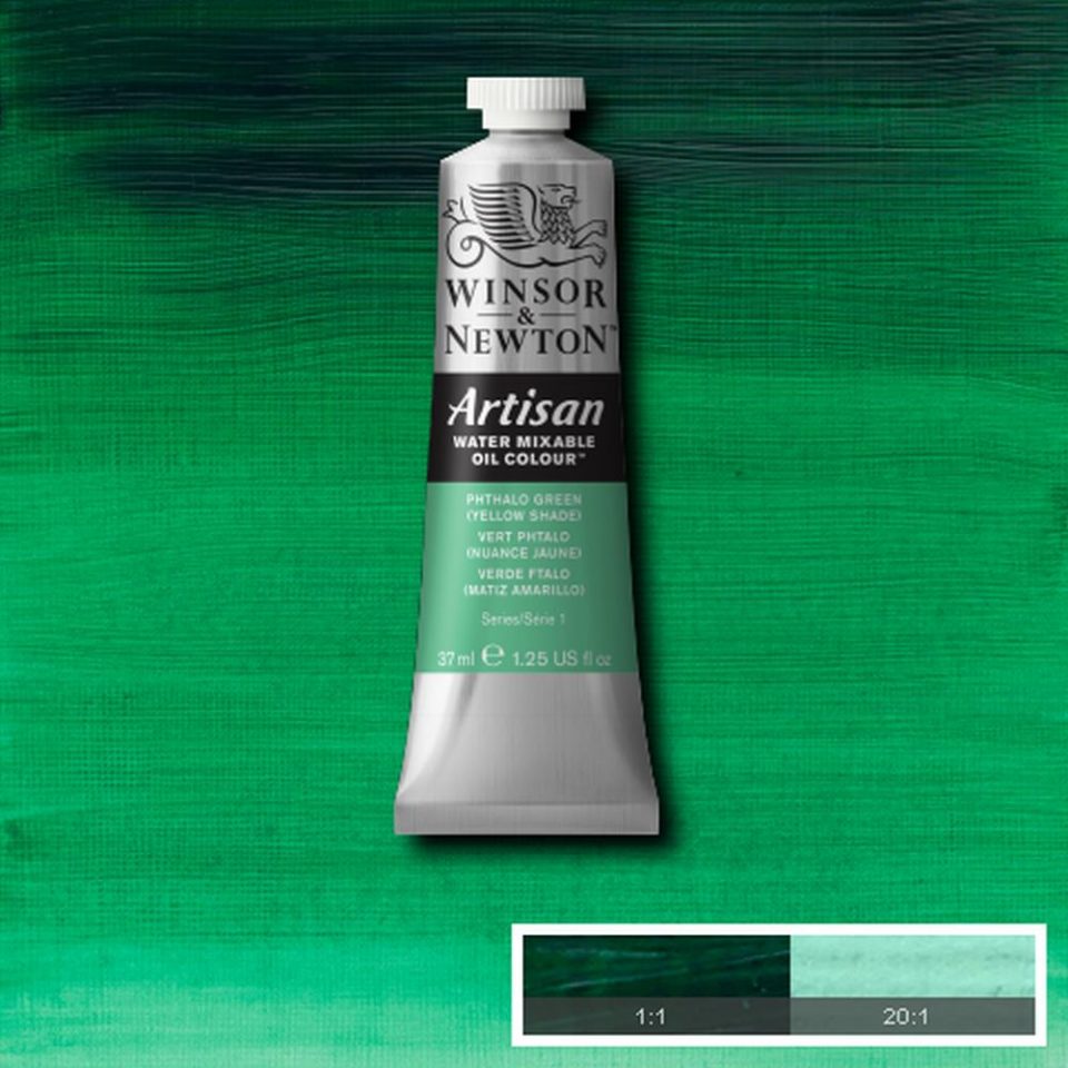 AWMO Phthalo Green (Yellow Shade) (Winsor & Newton Artist Oil)