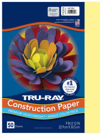 TRU-RAY LIGHT YELLOW (Pacon Construction Paper)
