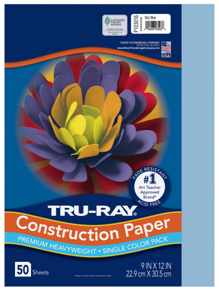 TRU-RAY SKY BLUE (Pacon Construction Paper)