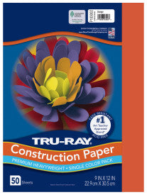 TRU-RAY ORANGE (Pacon Construction Paper)