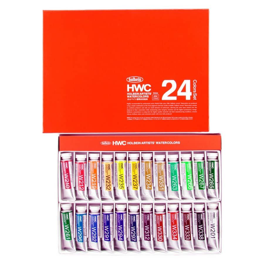 Holbein Artists' Watercolor Set of 24 (Holbein Watercolor)