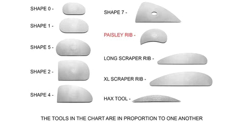 Stainless Steel Paisley Scraper (Mudtools)
