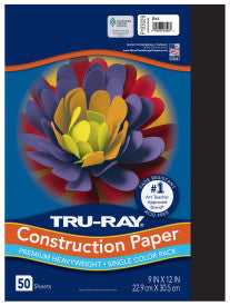 TRU-RAY BLACK (Pacon Construction Paper)